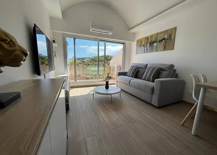 Appartement 4 Personnes Antibes Mer, Piscine, Parking, Tennis, Wifi